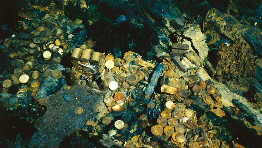 Сокровище найденные на затонувшем пароходе «Центральная Америка»