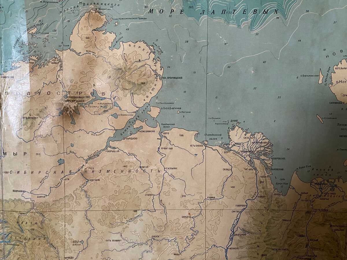 Карта Таймыра