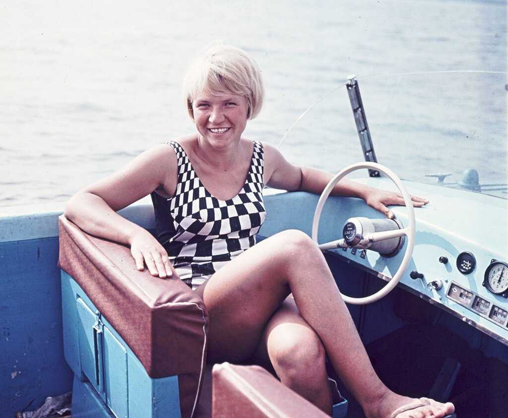 Мастер водно-моторного спорта Курушина. Валентин Хухлаев, 1967 год, из архива Валентина Хухлаева.
