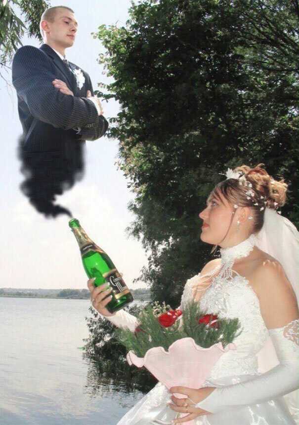 "Шедевры" российских свадебных фото