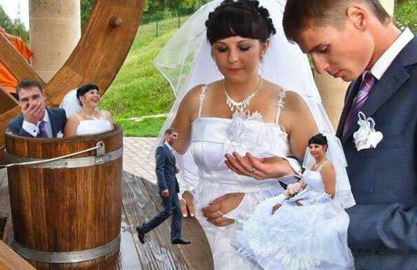 "Шедевры" российских свадебных фото