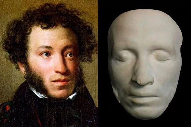 Самый точный портрет поэта (по мнению его родственников) и посмертная маска