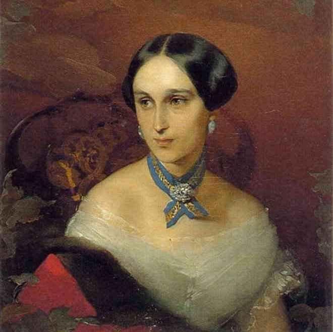 Портрет Натальи Гончаровой. И. К. Макаров. 1849 год